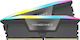 Corsair Vengeance RGB 32GB DDR5 RAM mit 2 Modulen (2x16GB) und Geschwindigkeit 6000 für Schreibtisch