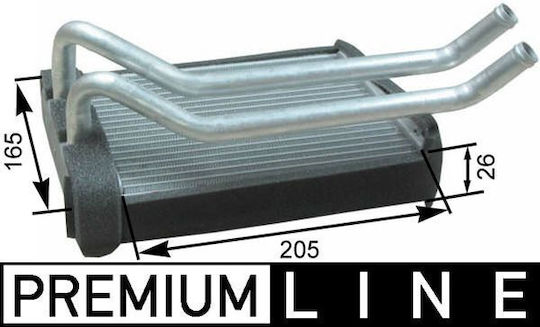 Heat Exchanger Cabin Heating Mahle Ah 174 000p