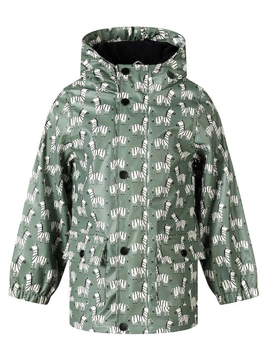Geacă Casual Pentru Copii Cu Glugă Verde