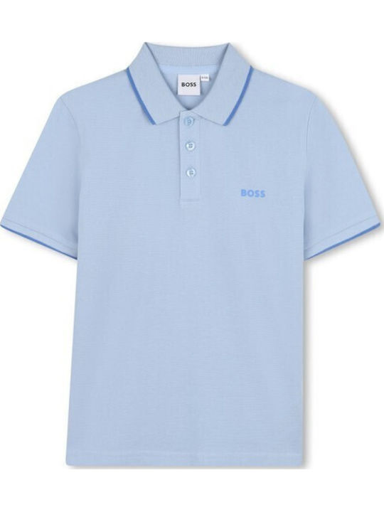 Kinderpolo Kurzarm Hellblau