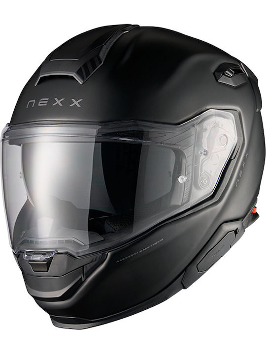 Nexx X.TR Plain Black MT Motorcycle Helmet Full Face ECE 22.06 with Pinlock and Sunvisor