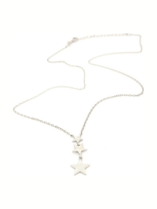 Charm mit Design Stern aus Silber