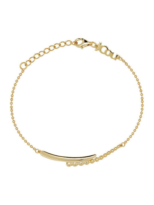 Jcou Women's Silver Gold Plated Bracelet 19cm