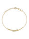 Jcou Women's Silver Gold Plated Bracelet 19cm