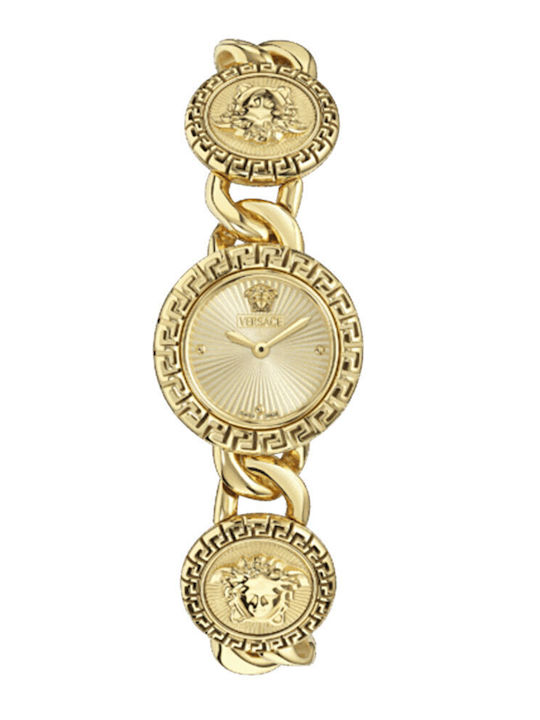 Versace Greca Дамски Часовник 28mm Кварцов с Зл...