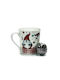 General Trade Weihnachtliche Becher Keramik Rot Weihnachtlich Becher Keramik Rot L12.5xB10.5xD9.5cm.