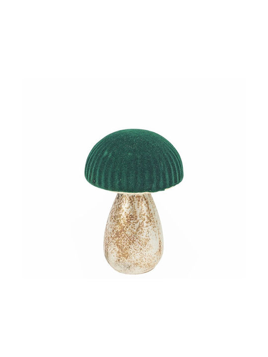 Home Guru Decorativ Din Sticlă Ciupercă Verde 13cm Xm909
