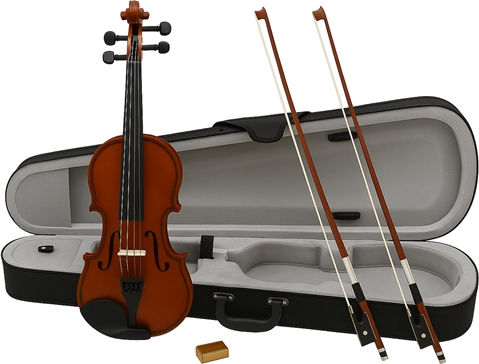 Klassisches Holzgeigen-Set 1/4 Zusätzlich 1/8 Bogen Depox Koffer Inklusive