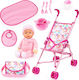 Bayer Design Σετ με Μωρό Κούκλα Buggy Set