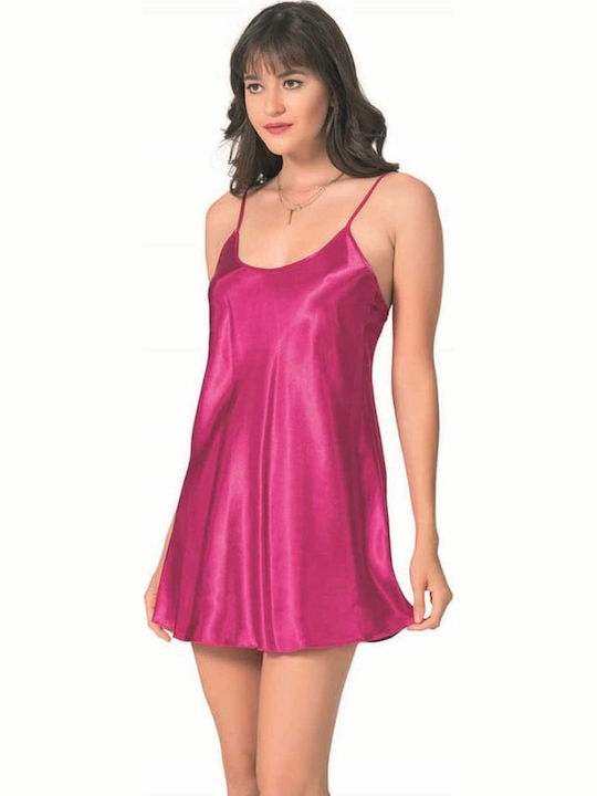 Primoda Winter Women's Nightdress Magenta