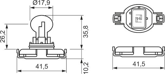 Bulb Rear Fog Lamp Bosch 1 987 302 266