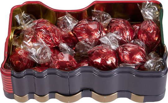 Koopman Weihnachtsaccessoires Metallische Schachtel Zug Form Pralinen 16x10x6cm