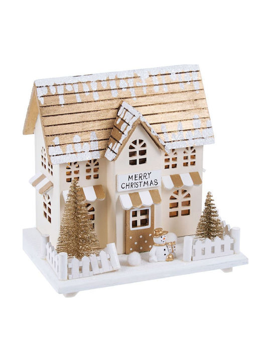 TnS Weihnachtliche Dekofiguren Haus Weiß