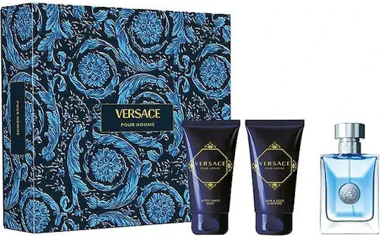 Versace Pour Ανδρικό Σετ με Eau de Toilette 3τμχ