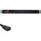 Accesoriu Eco Xcab pentru Dulap Eco Xcab Priză Rack 1u 8x Schuko Max 3500 W Siguranță Automată 16 A Alimentare C14
