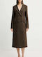 Women's Brown Sepia Coat