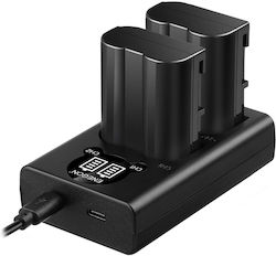 Set 2 Batteries 1900 Mah En-el15/el15a Batteries + Charger Nikon D7100 D750 D7000 D7200 D610 D880 D810 Set 2 Batteries 1900 Mah En-el15/el15a Batteries + Charger Nikon D7100 D750 D7000 D7200 D610 D880 D810