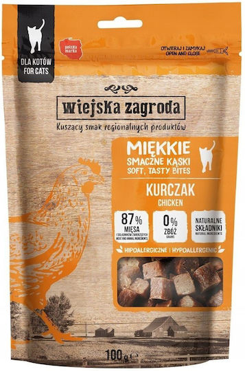 Wiejska Zagroda Υγρή Τροφή για Ενήλικες Γάτες με Κοτόπουλο 100gr
