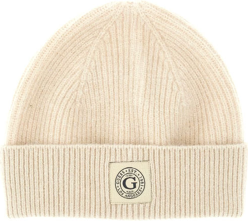 Beanie Masculin Căciulă cu Tricotaj Rib în culoarea Bej