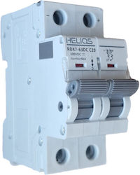 Διακόπτης Dc Helios Mcb 20a 500v 2p Διακόπτης Dc Helios Mcb 20a 500v 2p