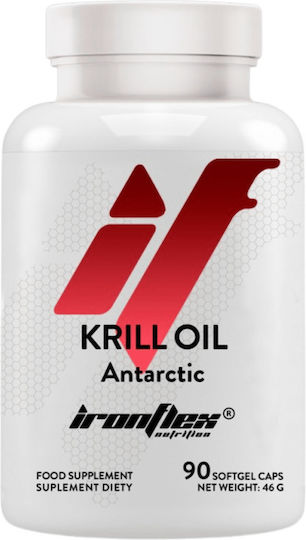 Ironflex Nutrition Ωμέγα 3 Έλαιο Κριλ 500mg 90 μαλακές κάψουλες