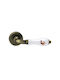 Viometale Lever Middle Door with Rosette 06.590 Pair with Rosette Bronze-porcelain