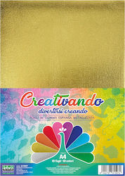 Assorted Gummed Paper 10 Metallic Colors A4 21 X 29.7 Cm 2mm Thickness