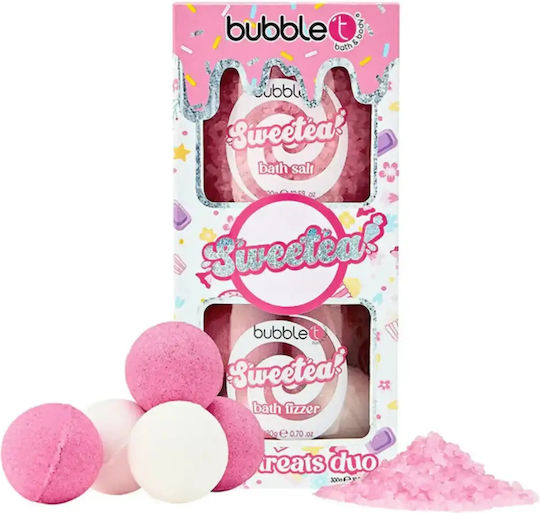 Bubble T Sweetea Bath Treats Σετ Περιποίησης για Καθαρισμό Σώματος 2τμχ