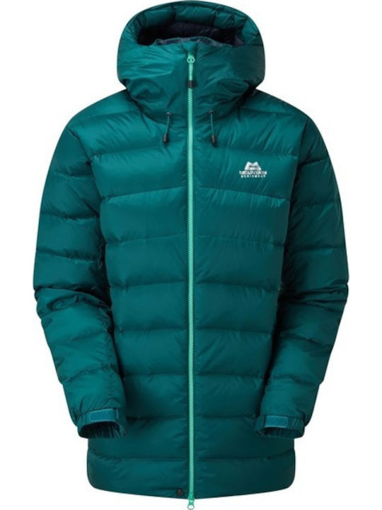 Γυναικείο Puffer Μπουφάν για Χειμώνα Deep Teal