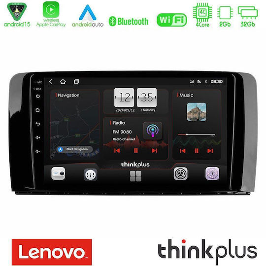 Lenovo Car Audio System for Mercedes-Benz R-Class 2006-2012 (Bluetooth/USB/WiFi/GPS/Apple-Carplay/Android-Auto) with Touch Screen 9"