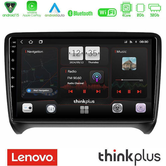 Lenovo Car Audio System for Audi TT 2006-2013 (Bluetooth/USB/WiFi/GPS/Apple-Carplay/Android-Auto) with Touch Screen 9"