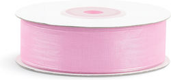 Organza Band Monochrom Rosa 23meters