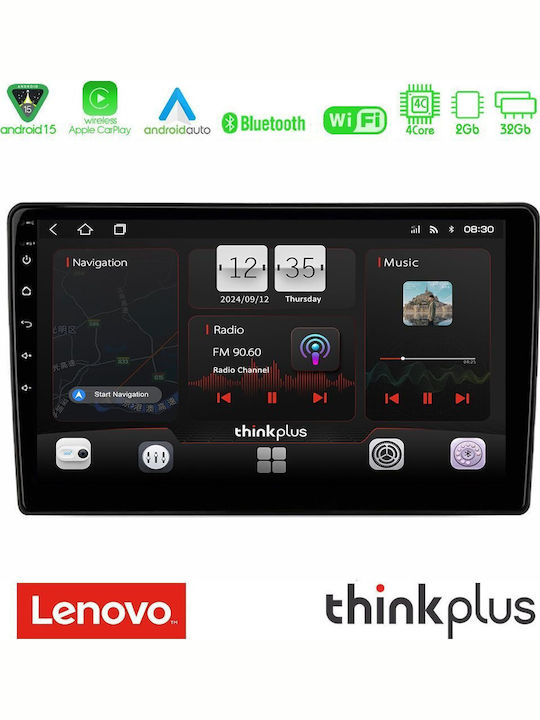 Lenovo Car Audio System for Ford Galaxy / Tourneo Connect / Transit Connect 2015 (Bluetooth/USB/AUX/WiFi/GPS/Apple-Carplay/Android-Auto) with Touch Screen 9"