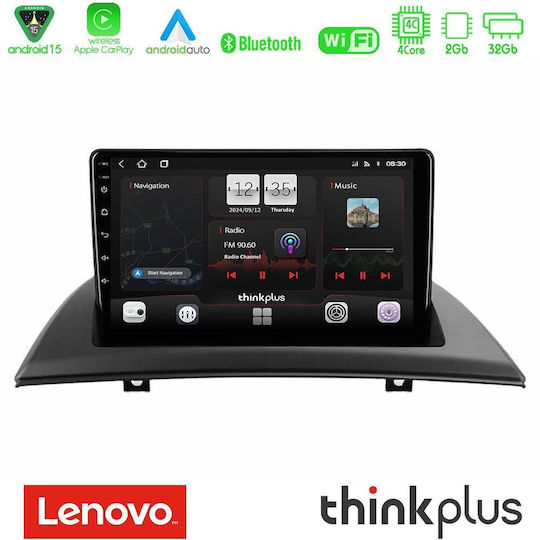 Lenovo Car Audio System for BMW X3 (E83) 2003 – 2010 (Bluetooth/USB/AUX/WiFi/GPS/Apple-Carplay/Android-Auto) with Touch Screen 9"