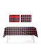 Zaros Christmas Tablecloth Fabric Plaid 140x140cm