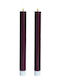 Sirius Christmas Burgundy Candle 2pcs