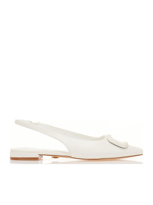 Tsoukalas Synthetic Leather Pointy Slingback Ba...