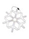 Christmas Light Tube in Snowflake Shape White 30x30cm Snowflake