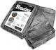 Bradas Waterproof Tarpaulin 200gr/m² 8x6m. Heavy Duty Gray