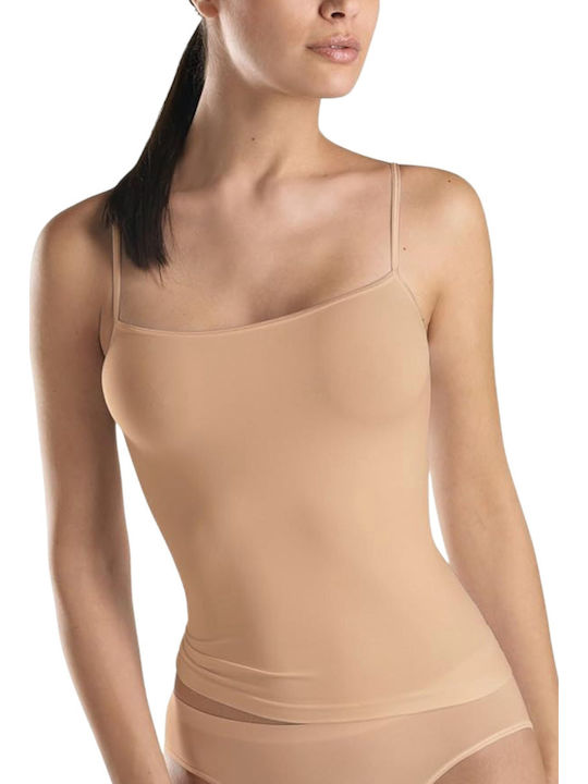 Hanro Women's T-Shirt with Spaghetti Strap Beige