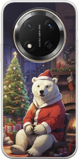 Animale De Crăciun Urs Polar Honor Magic 7 Lite 5g TPU Flexibil Silicon Transparent