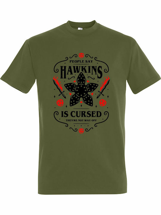 Unisex T-shirt Stranger Things Hawkins Is Curse...