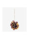 Glass Purple Amber Christmas Tree Ornament Ø10 Cm Madam Stoltz
