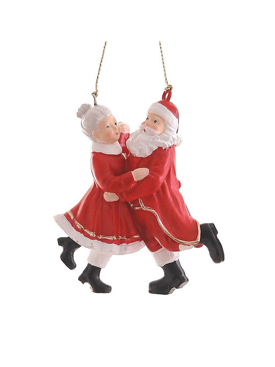 Christmas Ornament Pair Santa Claus Dancing Santa Couple Dancing Vetur 98619