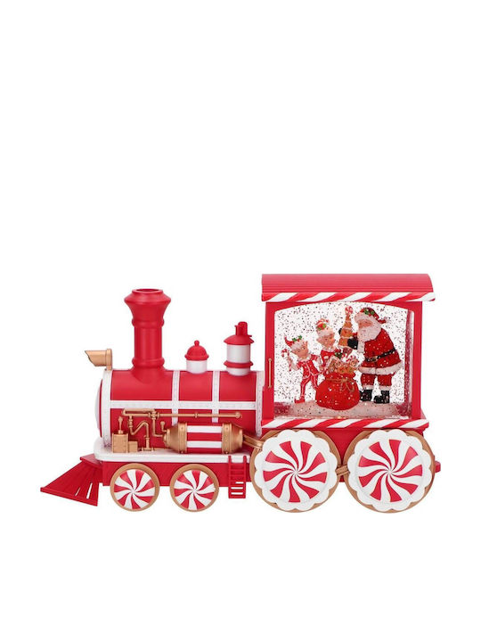 Train LED Water Santa Battery Operated Red White 32x10x16.51cm