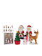 Jk Home Décor Christmas Figures 8cm 2 Designs Set of 5