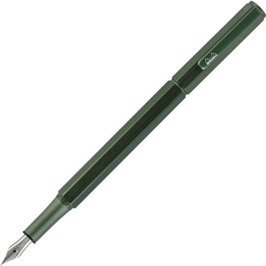 Rhodia Πένα Γραφής Broad Πράσινη από Αλουμίνιο