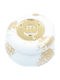 Makwedding Christmas Ceramic White Candle