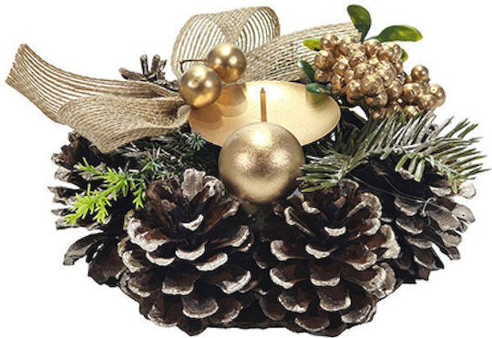 General Trade Christmas Candlestick 14.5x14.5cm