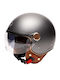 Marko Helmets Grasse titan mat Cască Moto Jet ECE 22.06 cu Sunvisor